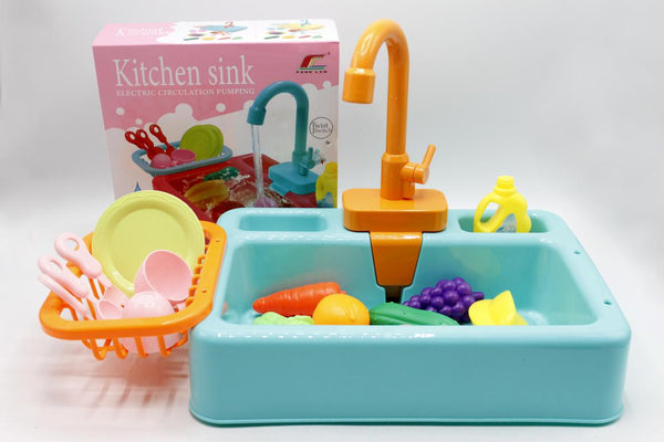 Kitchen & Sink Dishwasher Basin Vegetables Toy Set (6058)