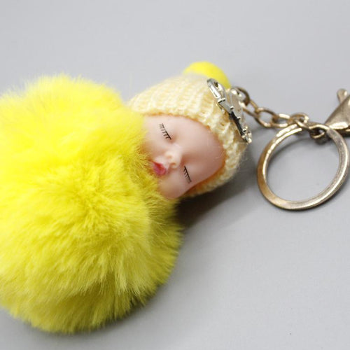 Load image into Gallery viewer, Baby Love Sleeping Cute Keychain &amp; Bag Hanging
