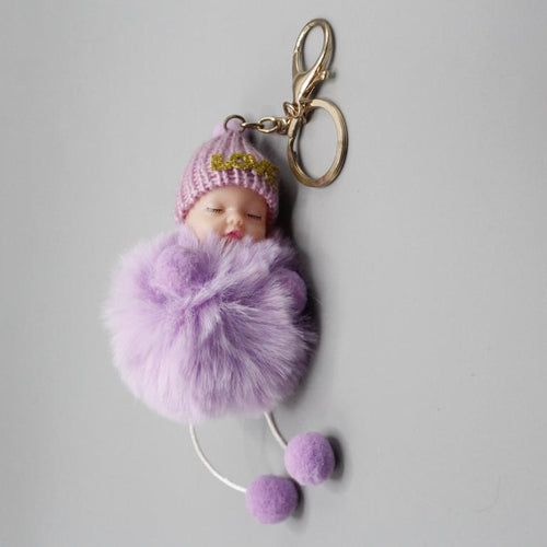 Load image into Gallery viewer, Baby Love Sleeping Cute Keychain &amp; Bag Hanging
