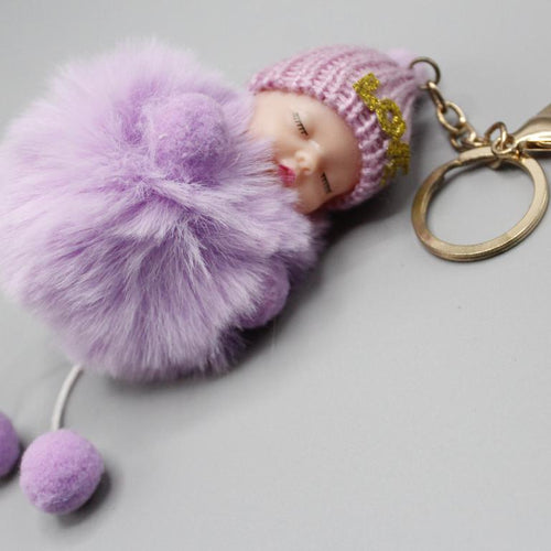 Load image into Gallery viewer, Baby Love Sleeping Cute Keychain &amp; Bag Hanging
