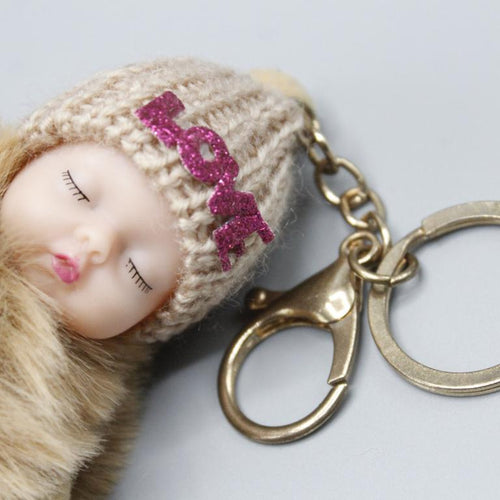 Load image into Gallery viewer, Baby Love Sleeping Cute Keychain &amp; Bag Hanging
