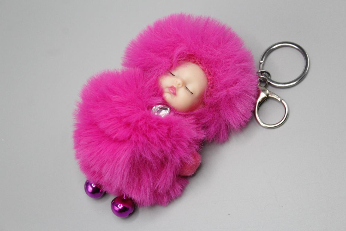 Baby Sleeping With Ghungroo Cute Keychain & Bag Hanging