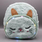 Cat Stuffed Plush Backpack Bag / Cross Body Bag With Lights (KC5530A)
