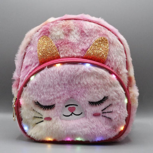 Load image into Gallery viewer, Cat Stuffed Plush Backpack Bag / Cross Body Bag With Lights (KC5530C)
