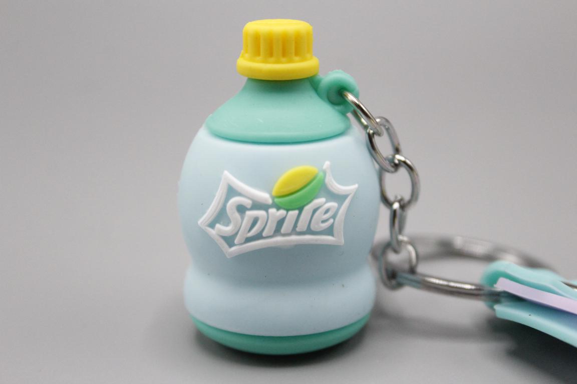 Sprire Bottle PVC Keychain & Bag Hanging With Pop It Bracelet (KC5550)