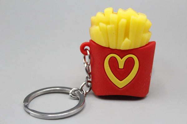 French Fries Bucket PVC Keychain & Bag Hanging (KC5545)