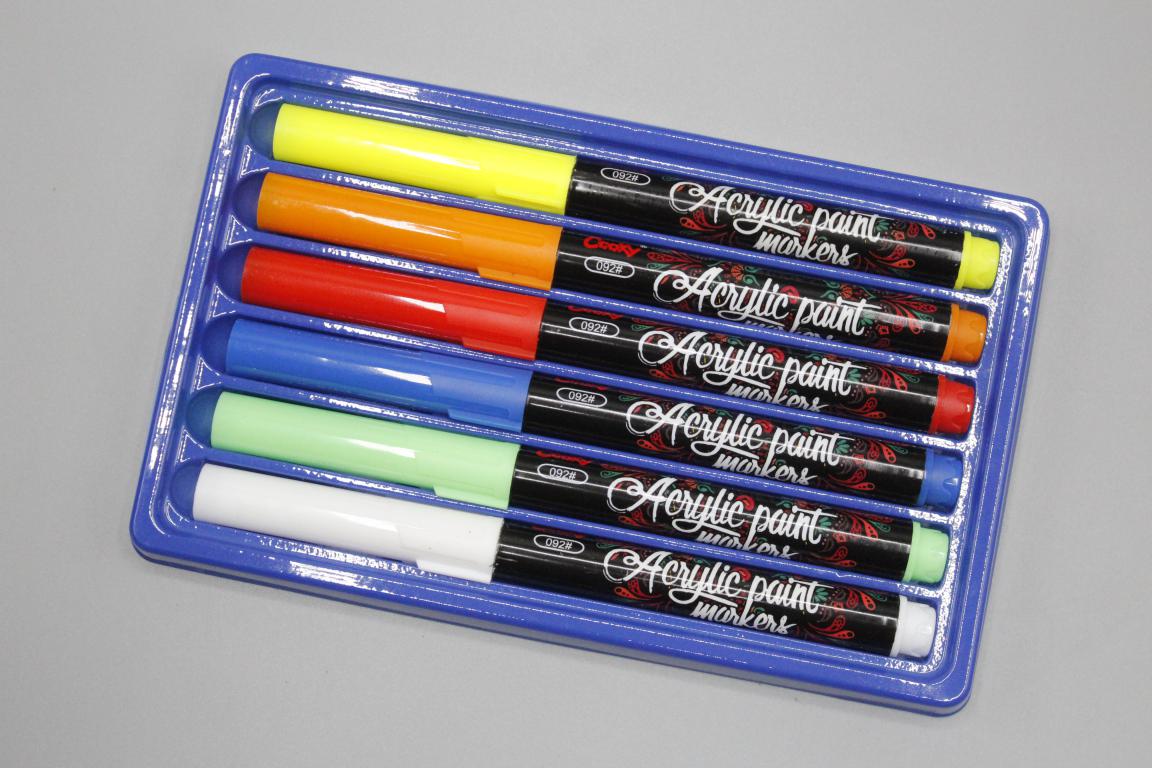 Acrylic Paint Markers Pack of 6 (CM018#-6)