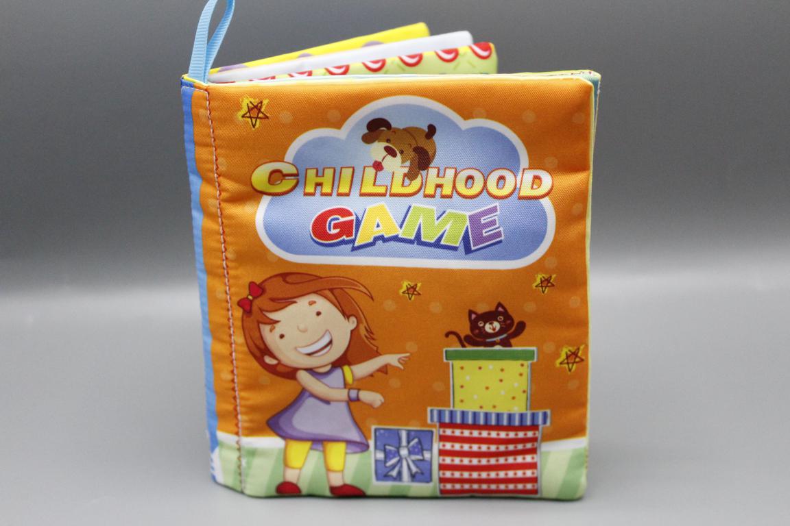 Childhood Games Non-Toxic Fabric / Cloth Book for Kids Early Education (KC3055)