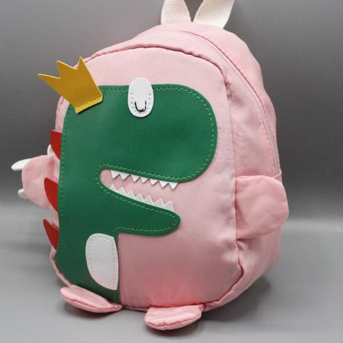 Load image into Gallery viewer, Cute Dinosaur Small Backpack / Snack Bag Pink (KC5548)
