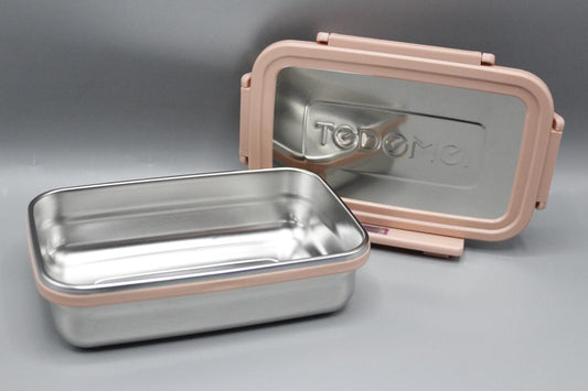 Tedemei Air Tight Stainless Steel Lunch Box Pink (6577)