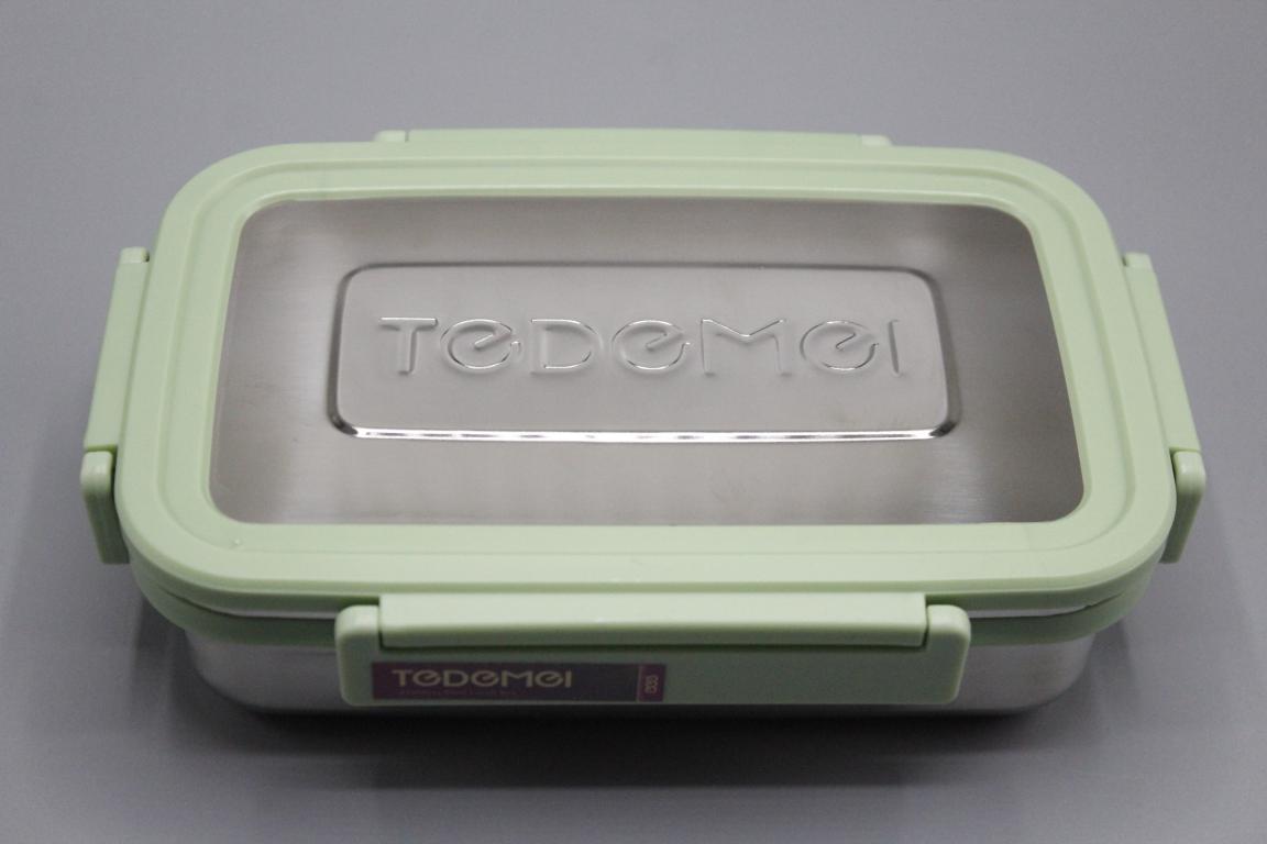 Tedemei Air Tight Stainless Steel Lunch Box Green (6577)