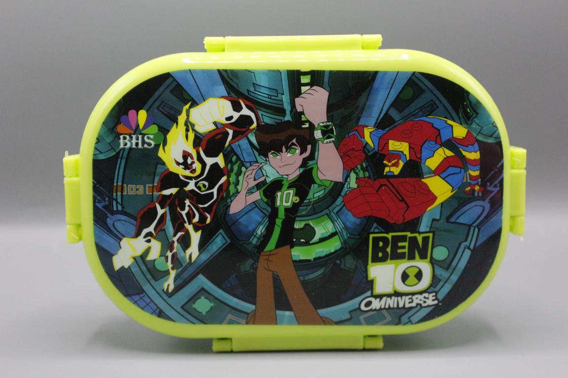Ben 10 Lunch Box With Two Portions, Spoon & Fork (KC5271)