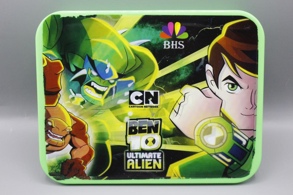 Ben 10 Lunch Box With Three Portions, Spoon & Fork (KC5261)