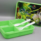 Ben 10 Lunch Box With Three Portions, Spoon & Fork (KC5261)