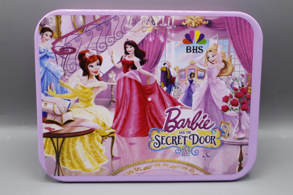 Barbie Lunch Box With Three Portions, Spoon & Fork (KC5261)