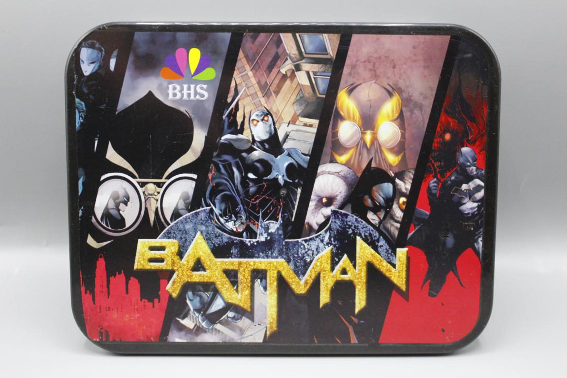 Batman Lunch Box With Three Portions, Spoon & Fork (KC5261)