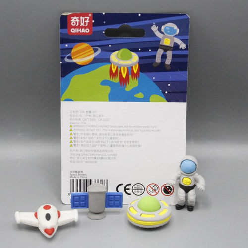 Load image into Gallery viewer, Outer-Space Themed Erasers Pack of 4 Erasers (QH-8338A)
