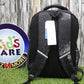 Huaping Printed School Bag / Travel Bag / Laptop Bag Black (9913)