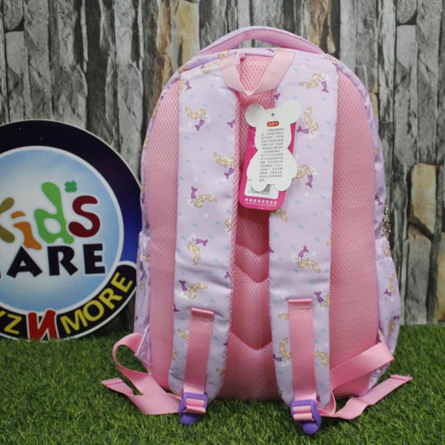 Load image into Gallery viewer, Printed Waterproof School Bag for Grade-3 Girls Purple (LF-182)
