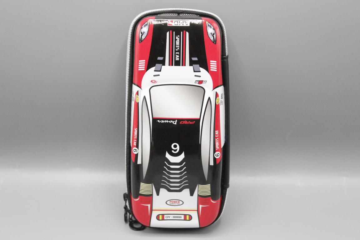 Racing Car EVA / PU Pencil Case / Stationery Organizer Black (3889)