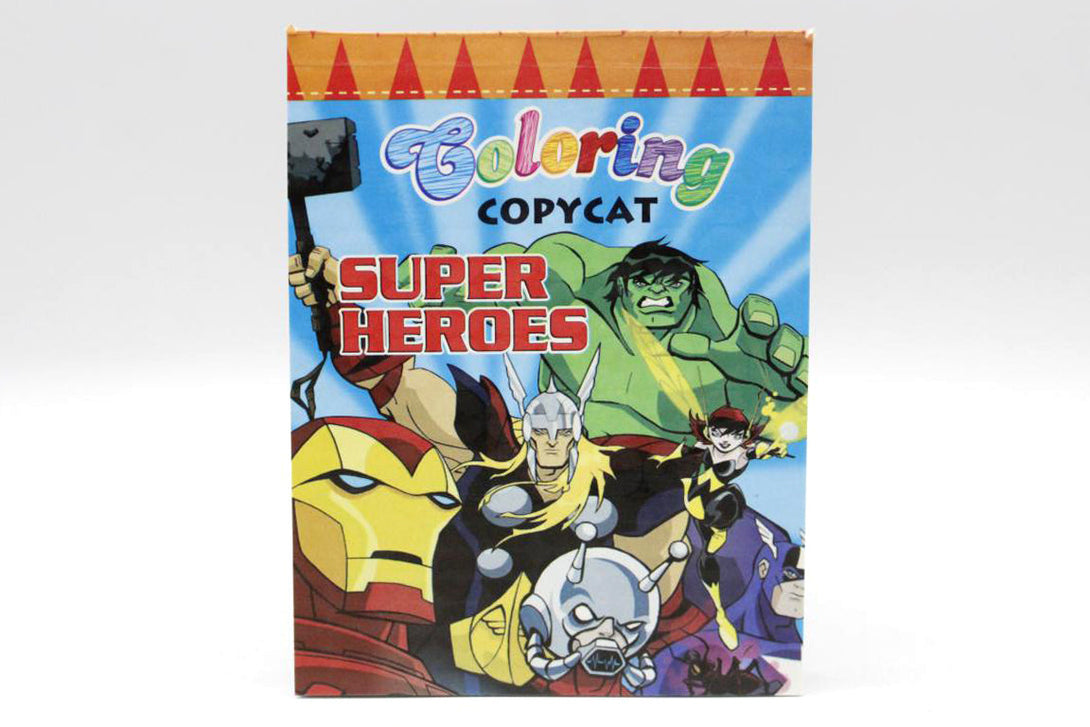 Copycat Colouring In Super Heroes Coloring Copycat Book Pad (517) – Kids Care