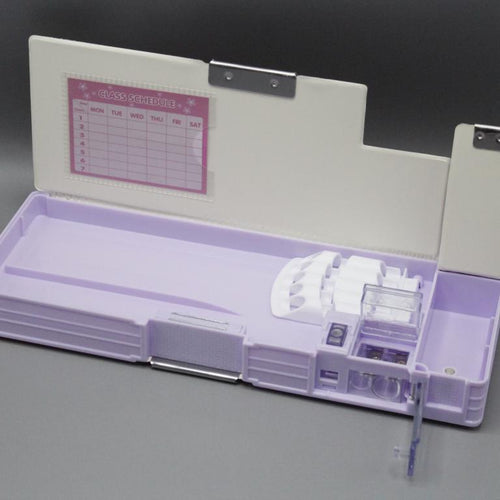 Load image into Gallery viewer, Unicorn Double Sided Magnetic Stationery Case Purple (35281-B)
