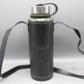 High Quality Metallic Thermal Water Bottle With Leather Cover 1100 ml Green (DWX-5061)