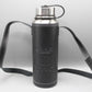 High Quality Metallic Thermal Water Bottle With Leather Cover 1100 ml Silver (DWX-5061)
