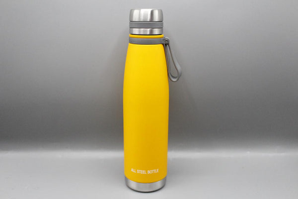 Metallic Thermal Water Bottle Matte Finsih 1000ml Yellow (6066)
