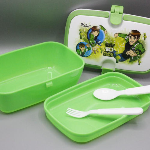 Load image into Gallery viewer, Ben 10 Two Level Lunch Box With Spoon &amp; Fork (KC5599)
