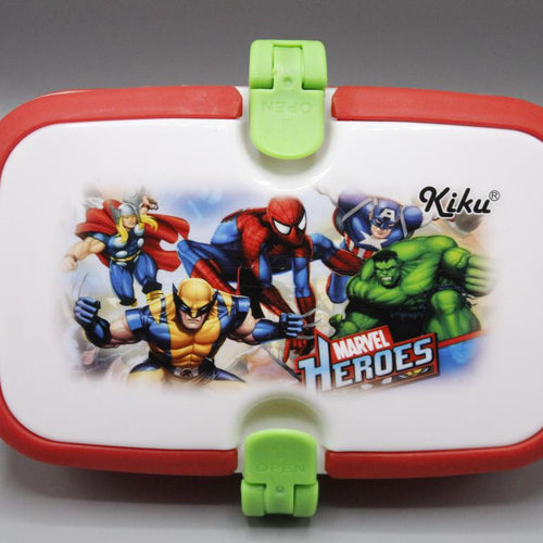 Load image into Gallery viewer, Avengers Two Level Lunch Box With Spoon &amp; Fork (KC5599)
