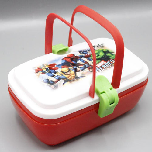 Load image into Gallery viewer, Avengers Two Level Lunch Box With Spoon &amp; Fork (KC5599)
