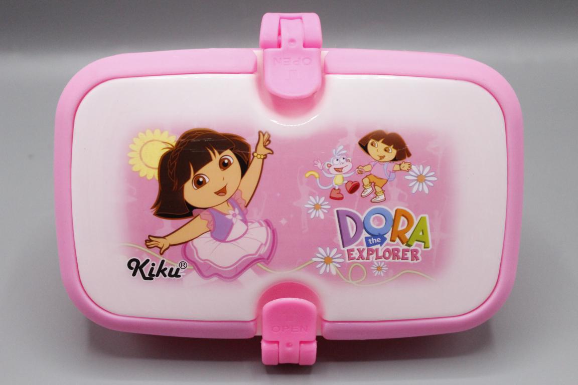 Dora The Explorer Two Level Lunch Box With Spoon & Fork (KC5599)
