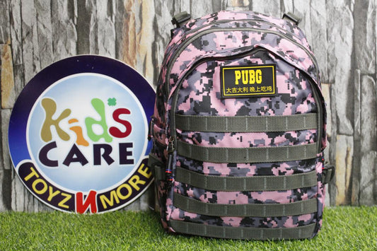 PUBG Camouflage Bag / Backpack With Three Extra Velcro Patches (APS-60855B)