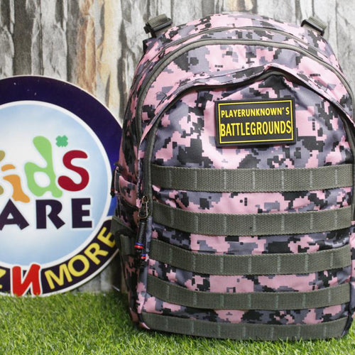 Load image into Gallery viewer, PUBG Camouflage Bag / Backpack With Three Extra Velcro Patches (APS-60855B)

