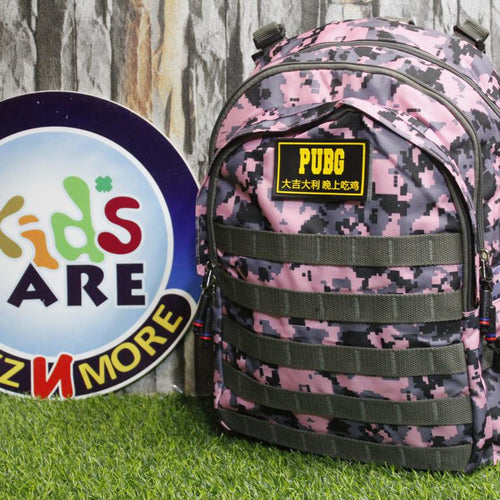 Load image into Gallery viewer, PUBG Camouflage Bag / Backpack With Three Extra Velcro Patches (APS-60855B)
