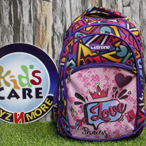 Load image into Gallery viewer, Cutrone I Love Princess Printed School Bag for Grade 3 &amp; 4 (0807)
