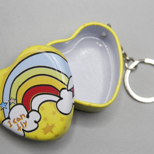 Load image into Gallery viewer, I Can Fly Tin Case Keychain / Bag Hanging Yellow (KC5611)
