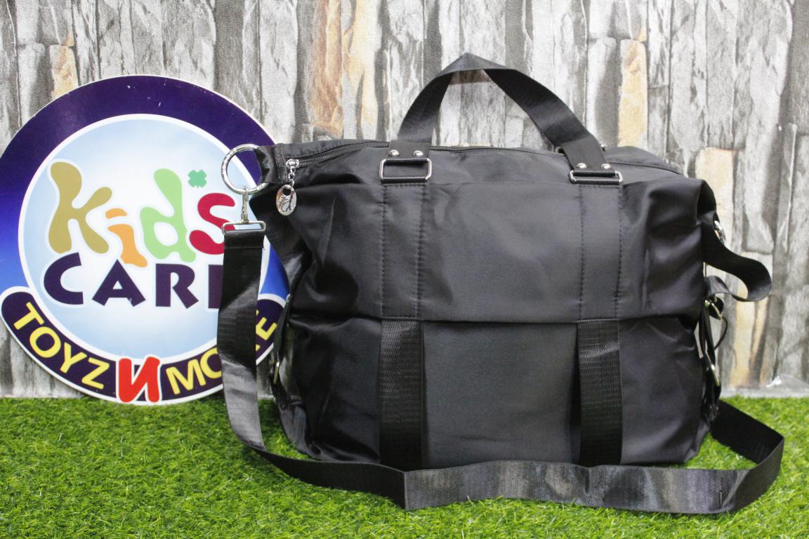 Womens Waterproof Nylon Shoulder Bag Tote Large Handbag Shopper Purse Travel Crossbody Black (KC5560)