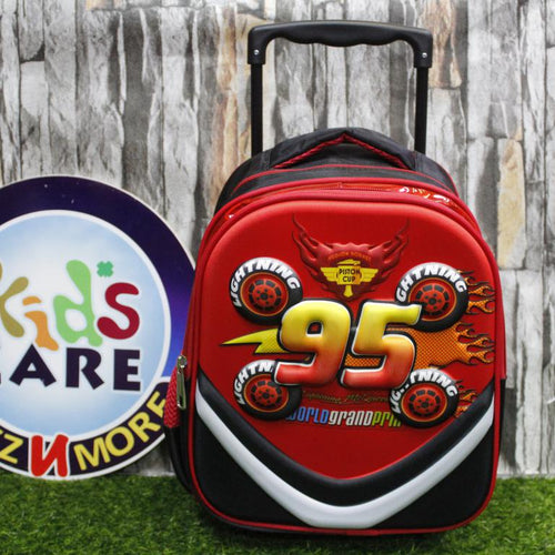 Load image into Gallery viewer, Mc Queen Cars School Bag Trolley For KG-1 &amp; KG-2 (13020)
