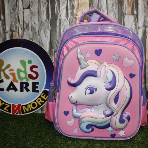 Load image into Gallery viewer, Unicorn Pink School Bag For Grade-1 And Grade-2 For Girls (16030)
