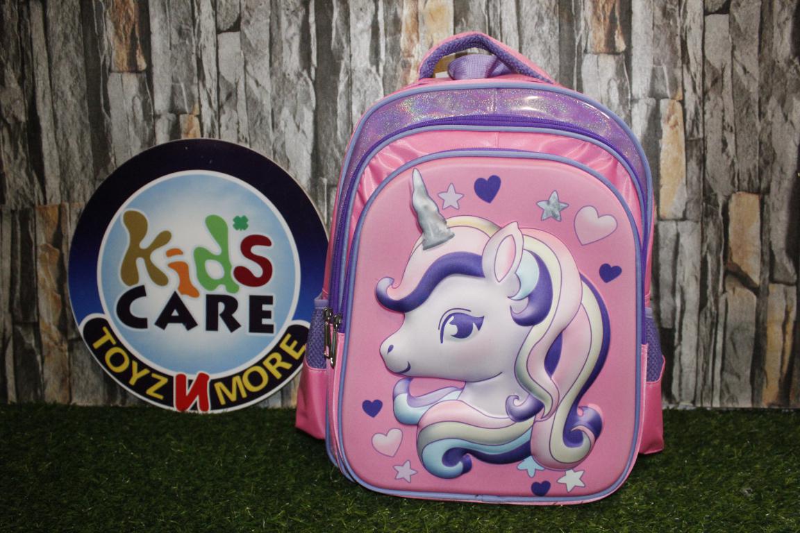 Unicorn Pink School Bag For Grade-1 And Grade-2 For Girls (16030)