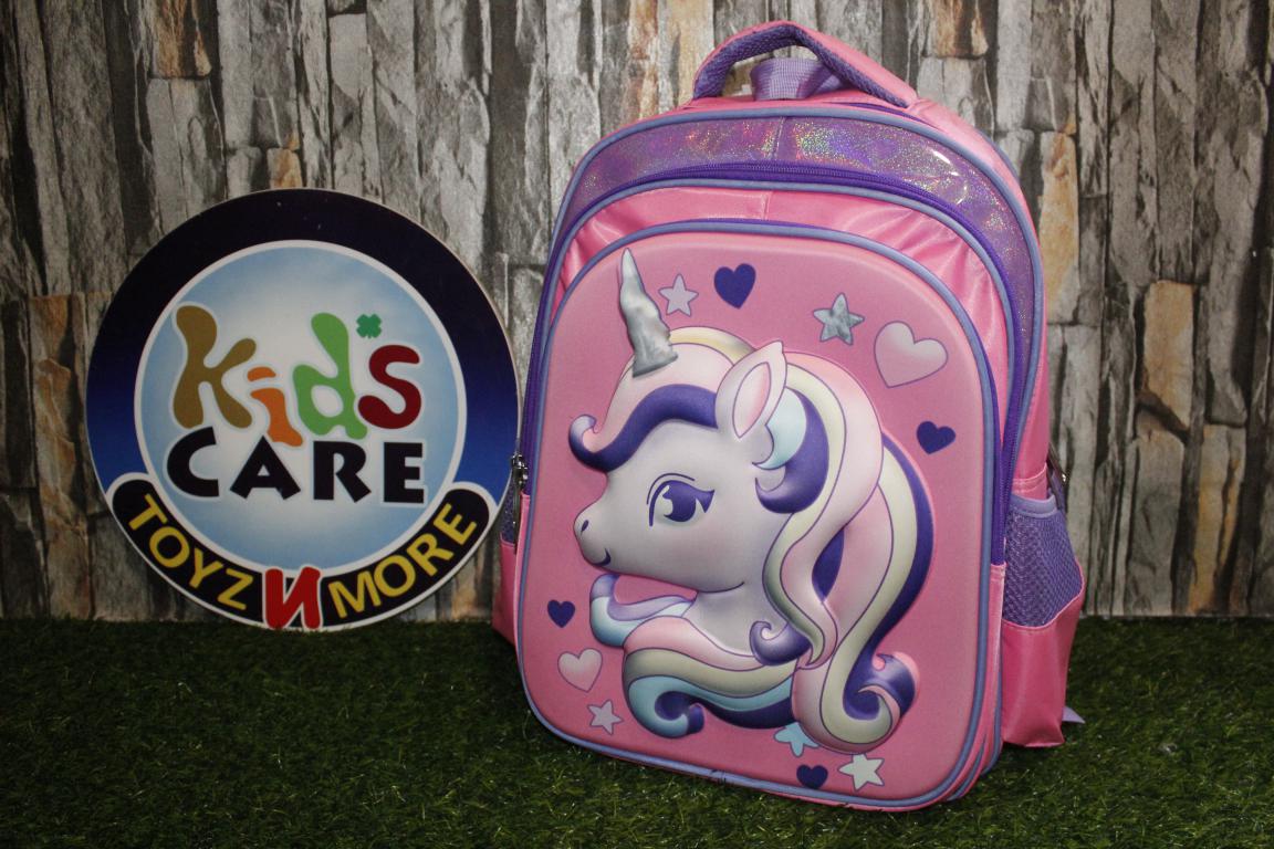 Unicorn Pink School Bag For Grade-1 And Grade-2 For Girls (16030)
