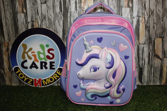 Unicorn Purple School Bag For Grade-1 And Grade-2 For Girls (16030)