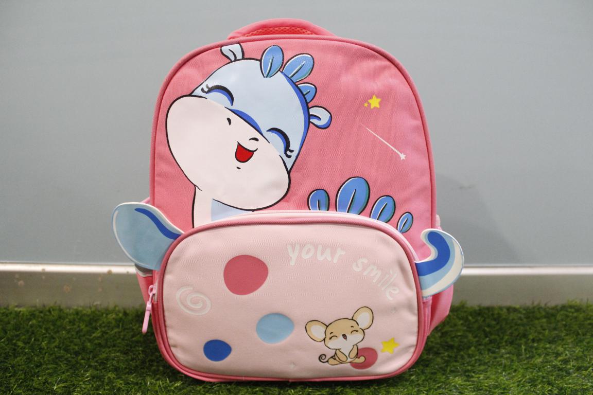 Cute Your Smile Backpack / Bag for KG 1 & KG 2 Pink (SS0617)
