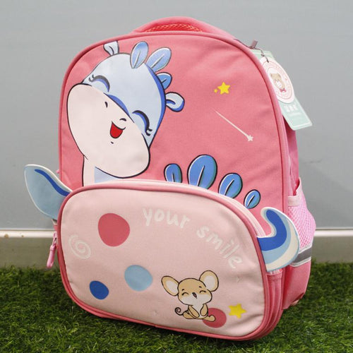 Load image into Gallery viewer, Cute Your Smile Backpack / Bag for KG 1 &amp; KG 2 Pink (SS0617)

