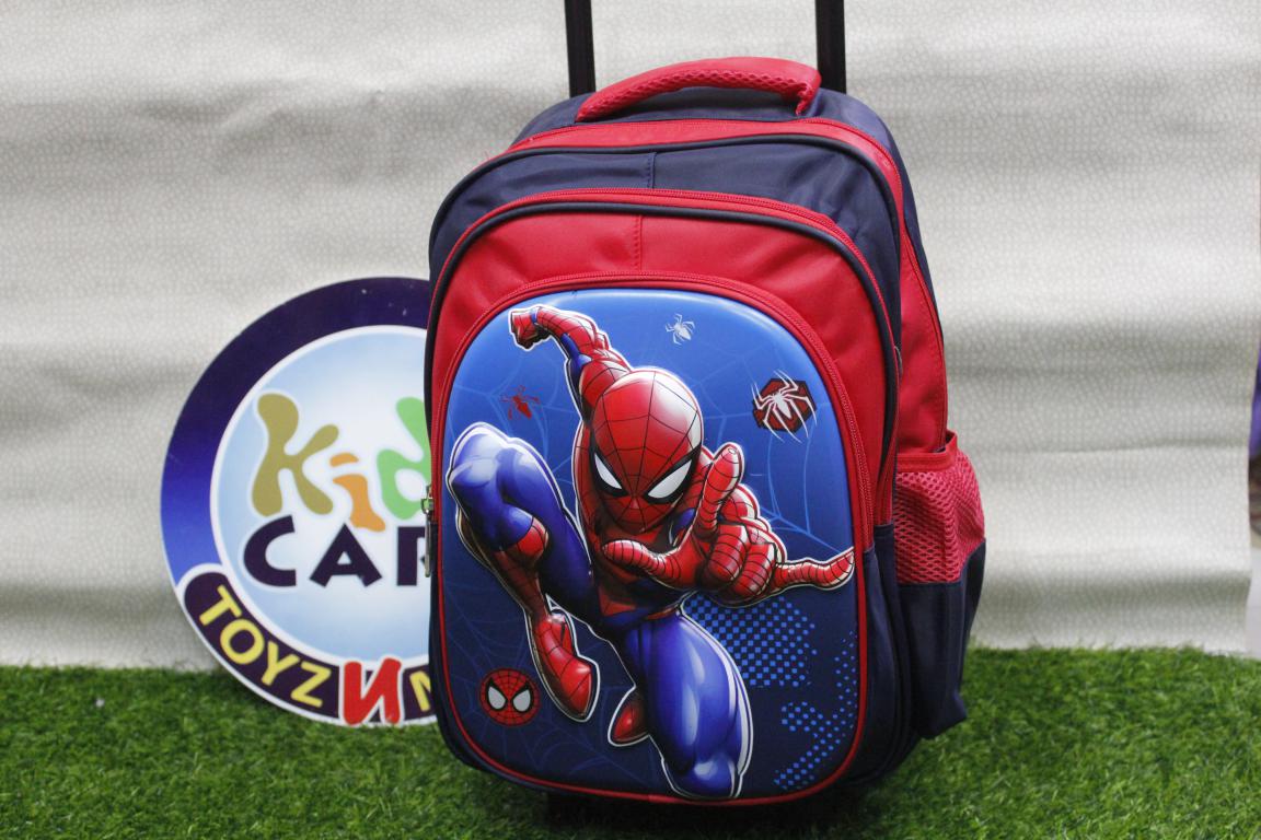 Spider Man School Bag With Trolley For Grade-1 & 2 (16030)