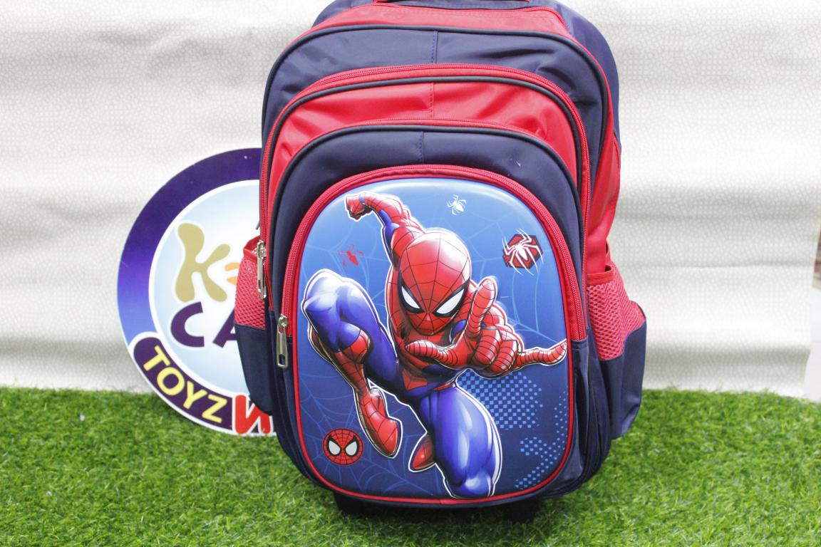 Spider Man School Bag With Trolley For Grade-3 to Grade-6 (18030)