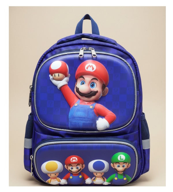 Mario 3D School Bag / Kids Travel Backpack – 12 Inches | For Ages 3–7 (HSD-2312)