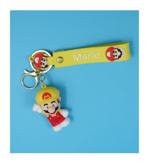 Mario Figure PVC Keychain – Super Mario Key Chain for Kids & Fans